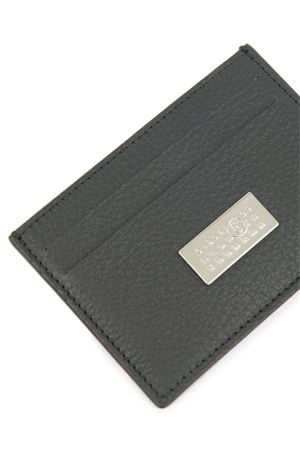 Black calf leather Numeric card holder MM 6 MAISON MARGIELA | SA5UI0013P8336T8013